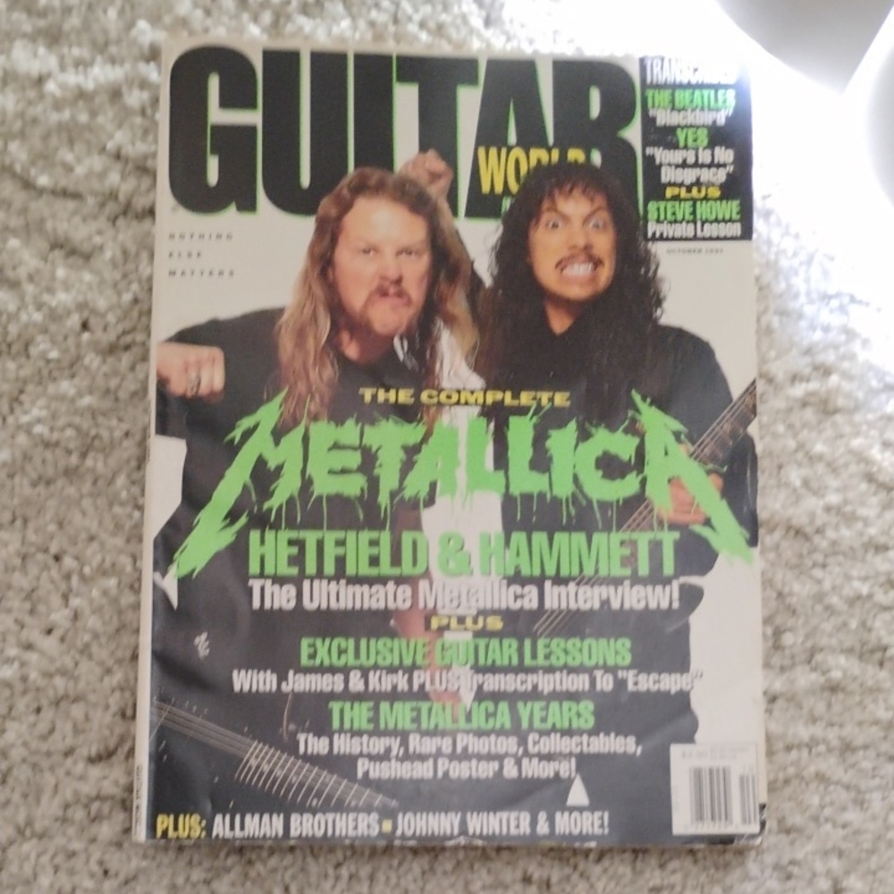Guitar World Magazine - Metallica Cover